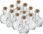 Klaaspudelid korkidega, 12 tk, 150 ml