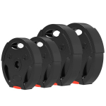 4 raskusplaadi komplekt treeninguks, spordisaali, kodutreeninguks, j&otilde;utreeninguks, 2 x 10 kg ja 2 x 5 kg, must