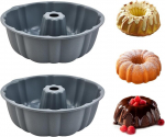 Silikoonist Bundt koogivorm, mittem&auml;&auml;ritav, 25 cm, kookide ja pannkookide jaoks &ndash; 2 tk