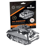 Metallist 3D mudel, M4 Sherman (World of Tanks), metal-time, MT070