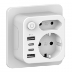 2 pesaga adapter USB ja USB C-ga, mitme pesaga