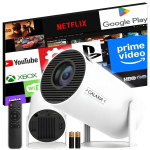 Projektor Kaasaskantav mini-LED-projektor Androidi, WiFi ja Full HD-ga