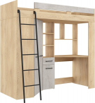 Narivoodi Meblocross Floor L, 200x80 cm, tamm/betoonhall