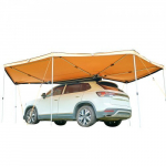 S&otilde;iduki varikatus, 270 kraadi sisseehitatud LED-tuledega, 570x387x210 cm, beež, veekindel