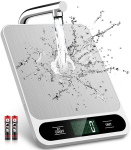 K&ouml;&ouml;gikaal Valgete v&auml;rvidega toidukaal &ndash; digitaalne k&ouml;&ouml;gikaal 22 naela/10 kg grammides ja untsides, t&auml;psus 1 g/0,04 untsi, kergesti puhastatav, kaasaskantav, terasest
