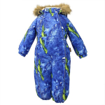 Huppa Laste talvekombe REGGIE, navy parrot pattern, 74 cm