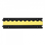 Kaablikaitse ramp, 2 kanalit, 31x28 mm, must kollane, raskeveokite TPU
