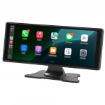 Autoraadio, juhtmevaba HD puuteekraan Apple CarPlay ja Android Auto toega, 25x9.7x4.5 cm, must