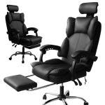 BOSS p&ouml;&ouml;rlev kontoritool jalatoega - must, eCarla