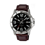 CASIO Meeste Kell MTP-VD01L-1BV Prungi Nahk Rihm
