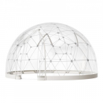Aia kuppel-iglu, 450x270 cm, l&auml;bipaistev, PVC, v&auml;listelk