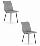 Leobert LAVA helehall veluurist s&ouml;&ouml;gitoolid &ndash; komplekt 2 tk.