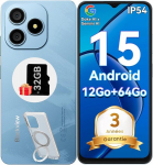Telefon Blackview WAVE 9C 6.56" 12GB+64GB 13MP+8MP 5000mAh Android 15 Face ID - Sinine