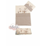 4-osaline voodipesukomplekt Sofija Muff, beige