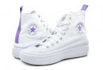 Converse A03667C Chuck Taylor All Star Move Hi White/Pixel Purple/White vabaaja‑jalatsid