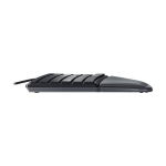 Klaviatuur - CHERRY - KC 4500 ERGO - USB - QWERTZ - Must - Randme toega