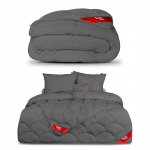 Tekikott 2 padjaga 70x80 cm, 200x220 cm, 3-osaline komplekt, Antklodė 200x220 su 2 pagalvėmis 70x80, 3 dalių komplektas
