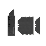 Vahetatavad trapetsikujulised terad Bradas , 19 mm, BLACK, 10 tk.