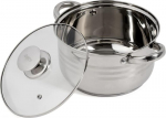Roostevabast terasest katel, mitte kleepuv kate ja klaaskaan, 20 x 11,5 CM, 3,5 L, MYRA, HR-HJ-035, COOKING BY HEINNER