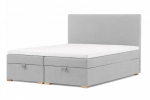 Voodi R-Line Primidonne 160&times;200 cm pesukastidega, kangas Caldo 16 helehall