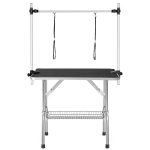 Kokkupandav lemmikloomade hoolduslaud hoidiku ja v&otilde;rguriiuliga, 90&times;60&times;76 cm, kuni 60 kg, 1 tk.
