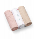 BABYONO 828/01 Super pehmed kortsutatud musliinm&auml;hkmed, roosa, 3 tk