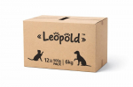 Leopold m&auml;rg koeratoit veiseliha ja s&uuml;damega kastmes, 12&times;500 g (6 kg), karp