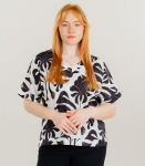 Zabaione Naiste T-S&auml;rk JE44TTEE TS*01, valge/must 4068696478158