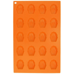 Silikoonist k&uuml;psisevorm oranž merekarbid Sillini 29,5x17,5 cm, Sausainių forma silikoninė oranžinė jūros kriauklės SILLINIE