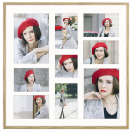 Fotogalerii v&auml;rviga tamm 50x50 cm 9 fotole m&otilde;&otilde;tmetega 10x10 cm 15x21 cm 10x15 cm