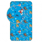 Jerry Fabrics PAW Patrol PP573 kummiga voodilina, 90x200 cm, sinine, puuvill