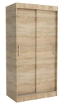 Windsor 100 Emma riidekapp riiulitega, 100x200x60 cm, pruun