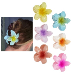 Tugev juukseklambrite-krabide komplekt Havai &otilde;ied, 6 tk