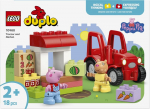 LEGO DUPLO Peppa Pig 10468 Traktor ja Turg - Hariv M&auml;ng alates 2. eluaastast - Kingitus Beebile