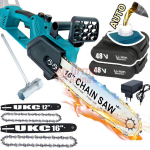 Akutoitel t&ouml;&ouml;tav mootorsaag UKC 550W, 12" + 16"