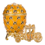 Faberge stiilis keiserlik kroonimismuna, ehtekarp vankriga