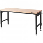 T&ouml;&ouml;laud, Reguleeritava k&otilde;rgusega, 182.9x63.5x100.3 cm, Puidust pealispind, Panipaigaga