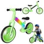 Trike Fix Glow Cross jalgratas LED-valgustusega neoonroheline