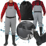 TRIZAND Kalastustooted Waders 45, Kummist, Vastupidavad, Liikumisvabad