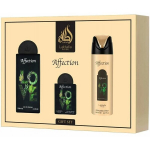 Parf&uuml;&uuml;mikinkekomplekt Lattafa Affection Pride, 3-osaline, unisex, orientaalne puidune