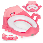 K&auml;epidemetega WC iste lastele, pehme padi, roosa, ECOTOYS