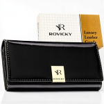 Naiste ehtsast nahast rahakott Rovicky, must