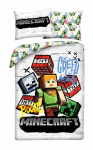 Halantex laste mikrokiust voodipesukomplekt Minecraft MNC-743BL, 140x200, 2-osaline