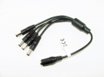 Alalisvooluadapter 2.1/5.5 pistikupesa 4x 2.1/5.5 pistik