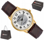 Klassikaline meeste "t&auml;iuslik" k&auml;ekell C411y-17, 38mm, nahast rihm