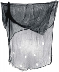 Must &auml;mblikuv&otilde;rkkardin/laudlina dekoor Halloweeniks 200x500cm