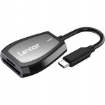 M&auml;lukaardilugeja 2 pesaga SD ja MicroSD koos USB-C-ga, Atminties kortelių skaitytuvas 2 lizdų SD ir MicroSD su USB-C
