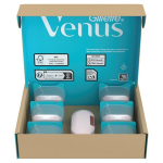 Gillette Venus Pro Smooth Sensitive raseerimisterad, 10 tk, 5-teralised vahetatavad kassetid aaloe ribaga