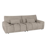 Diivan Home4you BARBARA 3-kohaline, heledapruun, modernsest kangast