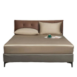 Satiinist kummiga lina Luofanfei 200x200 cm pruun, 200x200cm